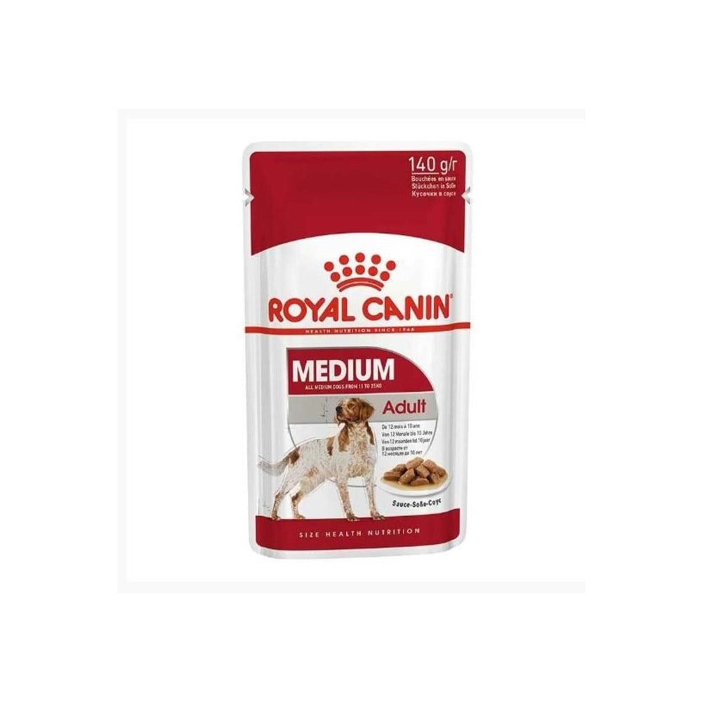 Royal Canin Medium Adult Gravy Yetişkin Konserve Köpek Maması 140 Gr