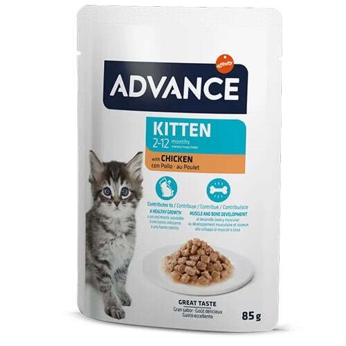 Advance Kitten Sos İçinde Tavuklu Yavru Kedi Konservesi 85gr